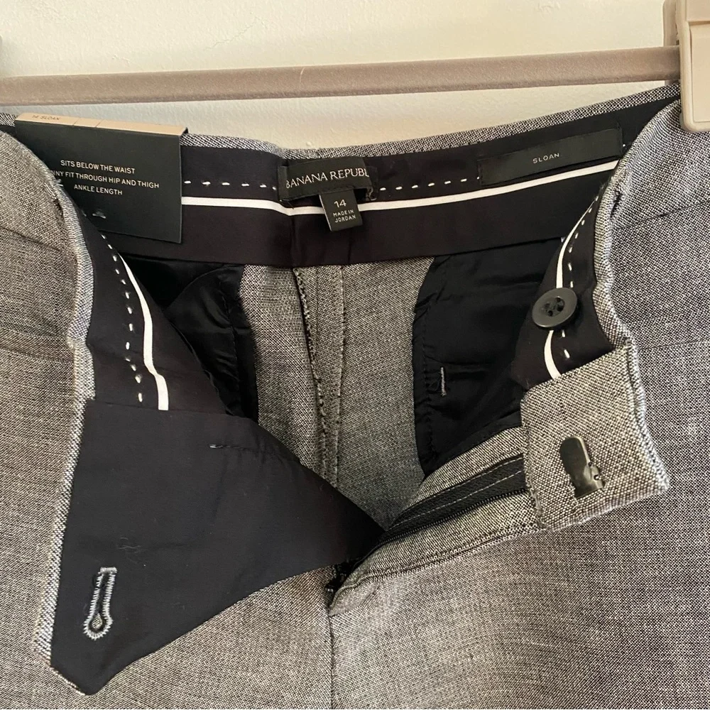 NWT Grey Banana Republic size 14 pants. - Picture 4 of 9